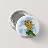 Badge Rond 2,50 Cm Bighorn Ram (Devant & derrière)