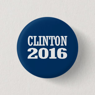 BADGE ROND 2,50 CM BILL CLINTON 2016