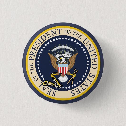 Badge Rond 2,50 Cm Bill Clinton : Joint présidentiel : Bouton (Devant)