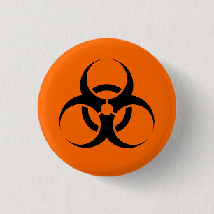 Badge Rond 2,50 Cm Biohazard