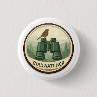 Badge Rond 2,50 Cm Bird Watcher Explorer | Kids Outdoor Award