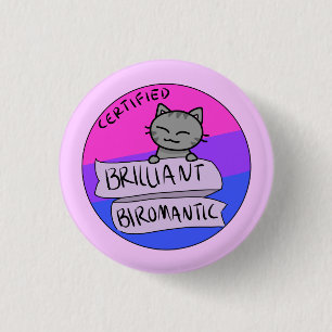 Badge Rond 2,50 Cm Biromantic brillant