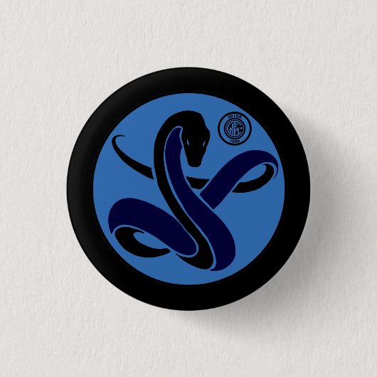 Badge Rond 2,50 Cm Biscione Nerazzurro, goupille (serpent) (Devant)