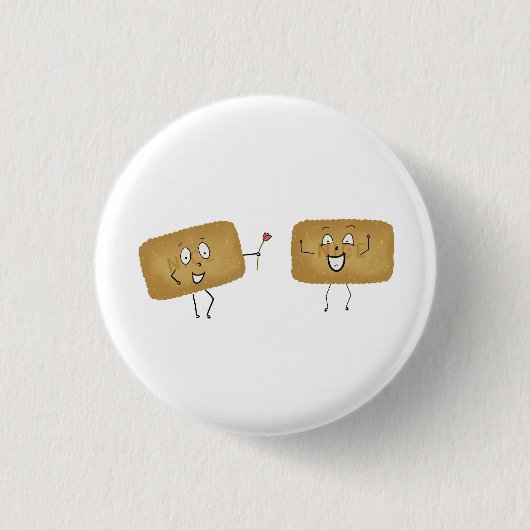 Badge Rond 2,50 Cm Biscuit à thème, jolis cookies (Devant)