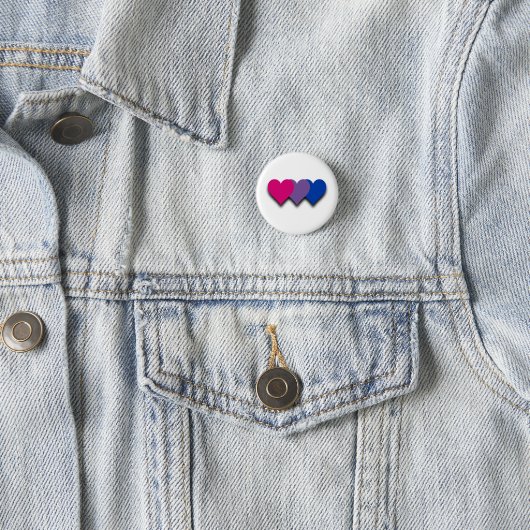 Badge Rond 2,50 Cm Bisexuality flag button (En situation)