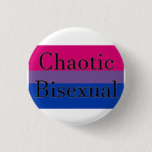 Badge Rond 2,50 Cm Bisexuel chaotique (Devant)