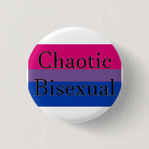Badge Rond 2,50 Cm Bisexuel chaotique
