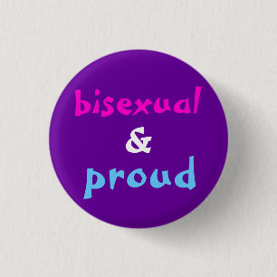 Badge Rond 2,50 Cm Bisexuel et fier
