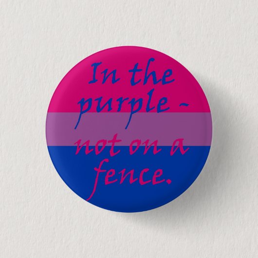 Badge Rond 2,50 Cm Bisexuel - pas sur une barrière (Devant)