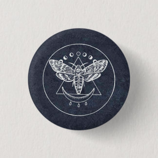Badge Rond 2,50 Cm Black Moon Sigil