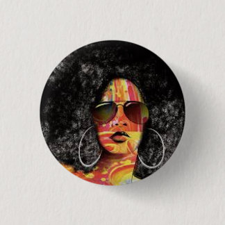 Badge Rond 2,50 Cm Black power