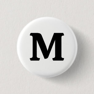 Badge Rond 2,50 Cm Blanc Fantôme Couleur Uni