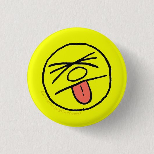 Badge Rond 2,50 Cm "Blech croustillant supplémentaire !" Pin de logo (Devant)