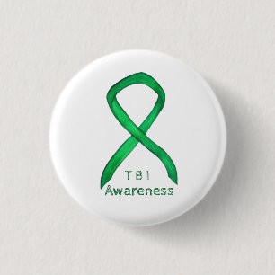 Badge Rond 2,50 Cm Blessures cérébrales traumatiques - Épingle à