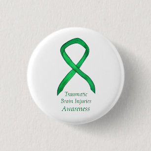 Badge Rond 2,50 Cm Blessures cérébrales traumatiques - Sensibilisat