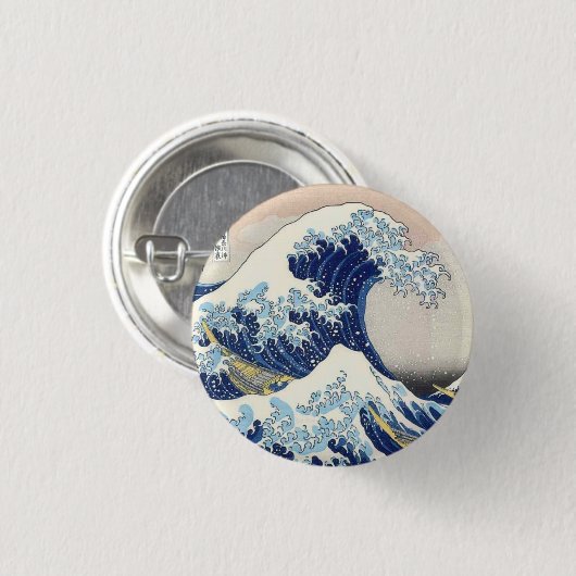 Badge Rond 2,50 Cm Bleu (Devant & derrière)