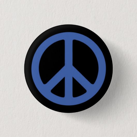 Badge Rond 2,50 Cm Bleu de paix (Devant)