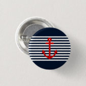 Badge Rond 2,50 Cm Bleu marine nautique (Devant & derrière)