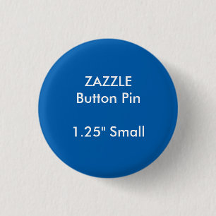 Badge Rond 2,50 Cm BLEU rond de Pin de bouton de la coutume 1,25 de