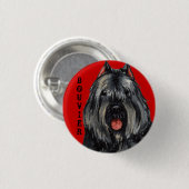 Badge Rond 2,50 Cm Bloc couleur Bouvier (Devant & derrière)