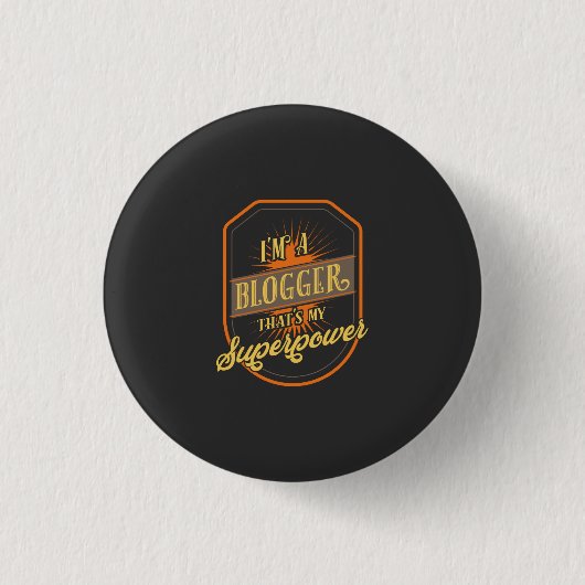 Badge Rond 2,50 Cm Blogger (Devant)