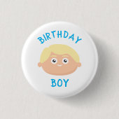 Badge Rond 2,50 Cm Blonde Boy (Devant)