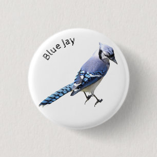 Badge Rond 2,50 Cm Blue Jay