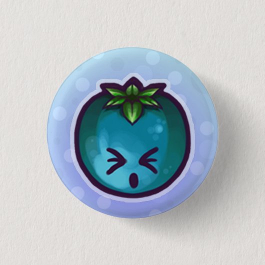 Badge Rond 2,50 Cm Blueberry>o< (Devant)