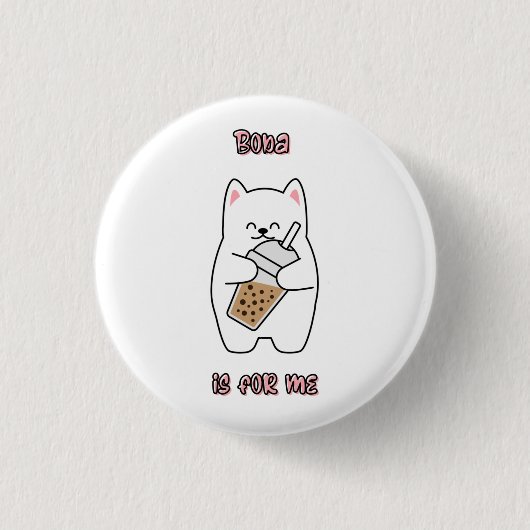 Badge Rond 2,50 Cm Boba est pour moi (Devant)