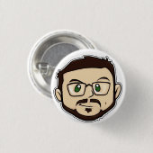 Badge Rond 2,50 Cm Bobble James Button (Devant & derrière)