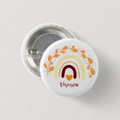 BADGE ROND 2,50 CM BOHO EN COURSE CLASSIQUE (Devant & derrière)