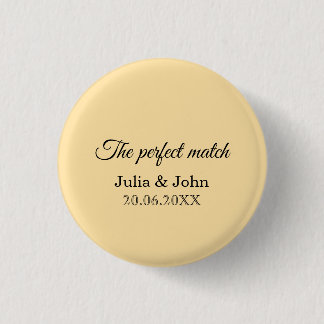 Badge Rond 2,50 Cm Boîte d'allumettes Mariage Parfait – Édition Premi