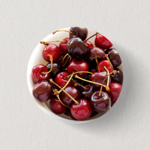 Badge Rond 2,50 Cm bol de cerises