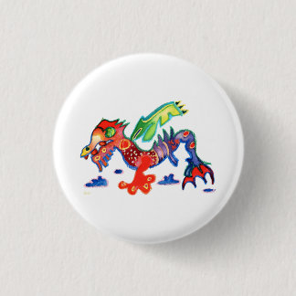 Badge Rond 2,50 Cm Bon Dragon de chance, Drache