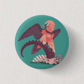 Badge Rond 2,50 Cm Bone King (Devant)