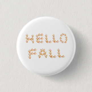 Badge Rond 2,50 Cm Bonjour Automne minimaliste mange