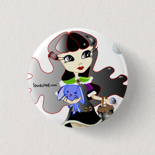Badge Rond 2,50 Cm Bonjour chariots : Headshot de Fira et de