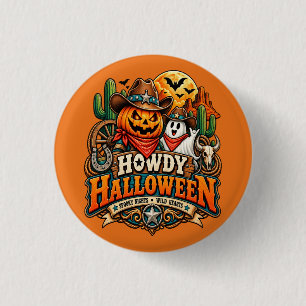 Badge Rond 2,50 Cm Bonjour Halloween