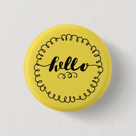 Badge Rond 2,50 Cm Bonjour Pin de talent (Devant)