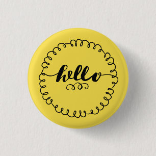 Badge Rond 2,50 Cm Bonjour Pin de talent