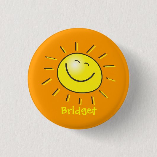 Badge Rond 2,50 Cm Bonjour soleil (Devant)