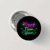Badge Rond 2,50 Cm Bonne année (Devant & derrière)