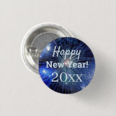 Badge Rond 2,50 Cm Bonne année 20xx (Devant & derrière)