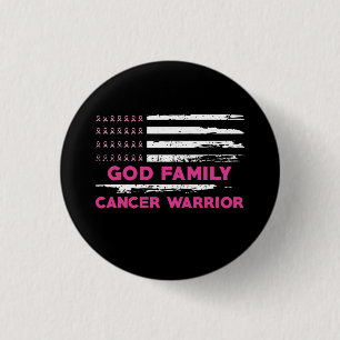 Badge Rond 2,50 Cm bonne famille conscience du cancer du sein