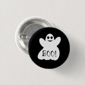 Badge Rond 2,50 Cm Boo ! Bouton du Fantôme d'Halloween (Devant & derrière)