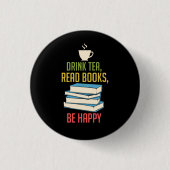 Badge Rond 2,50 Cm Book Lover (Devant)