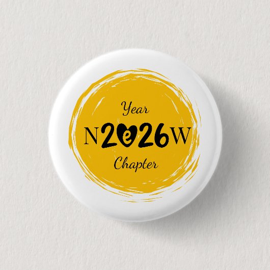 Badge Rond 2,50 Cm Bookish New Year Gift for Readers (Devant)