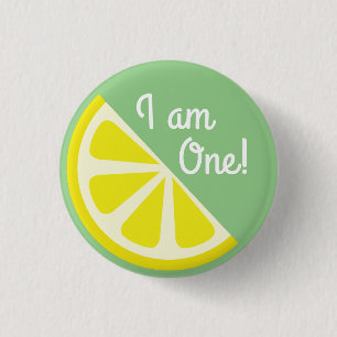 Badge Rond 2,50 Cm Borne de bouton d'anniversaire de fruit de tranche