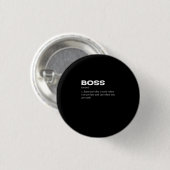Badge Rond 2,50 Cm Boss Funny Définition Joyeux Boss's Day (Devant & derrière)