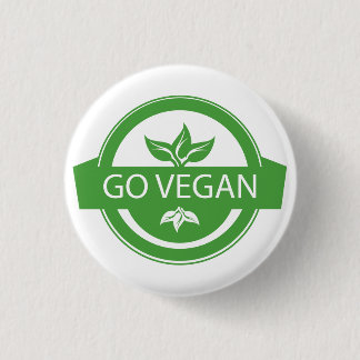 Badge Rond 2,50 Cm Boton Go Vegan